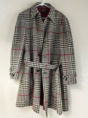 Pendleton Plaid Wool Coat Vintage